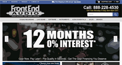 Desktop Screenshot of frontendaudio.com