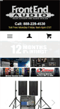 Mobile Screenshot of frontendaudio.com